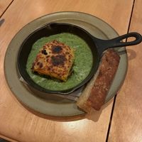 Delicious pumpkin and fennel sausage lasagna at Little Saint in Healdsburg