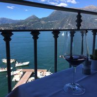 The view from the terrace  at La Vista in Varenna