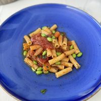 Gluten free and vegan penne  at La Vista in Varenna