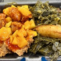 Vegan Mango “ chicken lunchbox   at Tamarind Island Grille in Huntsville