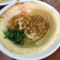 hummus at Abu Dhabi Hummus Bar in Beer Sheva