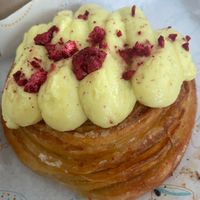 Custard cronut at Belén Vegan Bakery in Wellington