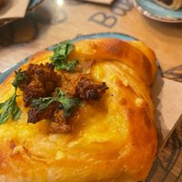 Chorizo cheese danish at Belén Vegan Bakery in Wellington