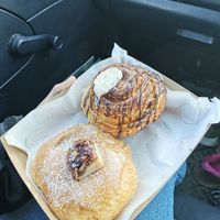 The tiramisu and I forgot the other one at Belén Vegan Bakery in Wellington