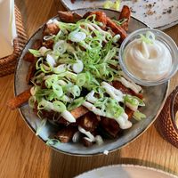 Zoete aardappel frietjes  at Flow Yoga & Food in Delft