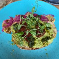 Avocado toast at Peel Street Social in Marsden