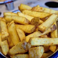 Skin on fries at Peel Street Social in Marsden