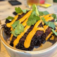 Sweet potato and bean fritters at Peel Street Social in Marsden