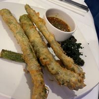 Asparagus starter   at Albert's Worsley in Swinton