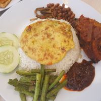 Nasi lemak! The vegan egg was so good.  at Gopal's The Holy Cow in East Singapore