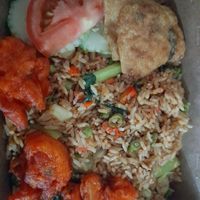 Traditional fried rice at Gopal's The Holy Cow in East Singapore
