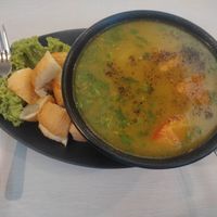 With bread (french loaf) at Gopal's The Holy Cow in East Singapore