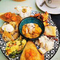 Mixed plate of the day  at Annie's in Rhodes