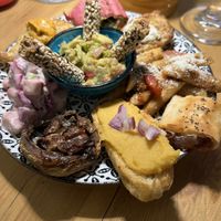 Mixed vegan platter  at Annie's in Rhodes