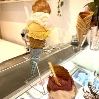 Horn with Lemon - Mango. Cup with Fruit of the Forest - Lemon.  at Bob Rock's in Zadar