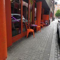 Outside at The Saucy Cow in Dublin