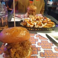 Christmas burger at The Saucy Cow in Dublin