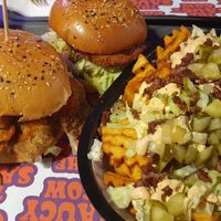 Hot Papi,  Space Cowboy and McDaddy Fries at The Saucy Cow in Dublin