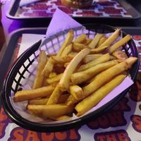 Skin on fries at The Saucy Cow in Dublin