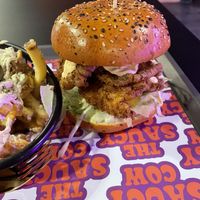 Mushroom burger   at The Saucy Cow in Dublin