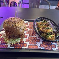 Hot papi and chilli crisp hash browns  at The Saucy Cow in Dublin