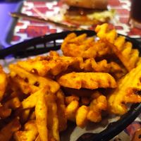 Waffle fries at The Saucy Cow in Dublin