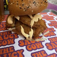 The Secret Saucy mushroom burgerr  at The Saucy Cow in Dublin