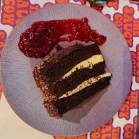 Black Forest Gato fudge cake at The Saucy Cow in Dublin