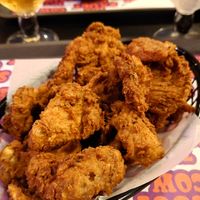 Mushroom chicken bites, so good!!! at The Saucy Cow in Dublin