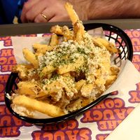 Loaded fries with garlic and cheese at The Saucy Cow in Dublin