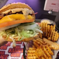 Classic burger at The Saucy Cow in Dublin