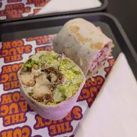Caesar Chicken wrap at The Saucy Cow in Dublin