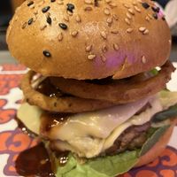 Bbq buckfast burger  at The Saucy Cow in Dublin