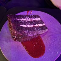 Chocolate cake at The Saucy Cow in Dublin