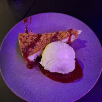 Biscoff cheesecake with ice cream at The Saucy Cow in Dublin