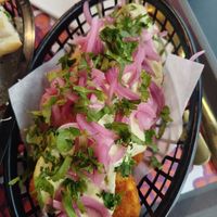 Avocado cream hash browns at The Saucy Cow in Dublin