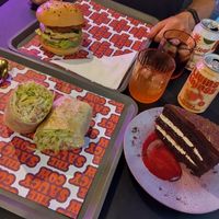 Caesar wrap and black forest fudge at The Saucy Cow in Dublin