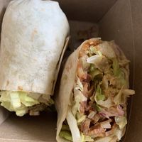 Spicy chicken wrap  at The Saucy Cow in Dublin