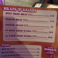 menu  at The Saucy Cow in Dublin