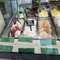 Vegan flavors  at Cremeria Vanilla in Riccione
