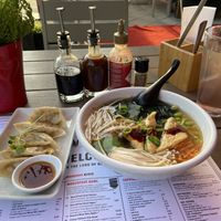 Vegan gyoza and ramen at MoschMosch - Europa-Allee in Frankfurt