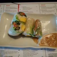 vegan spring rolls with mango at MoschMosch - Europa-Allee in Frankfurt