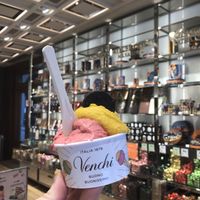 Rasperry & Mango Ice cream  at Venchi in Florence