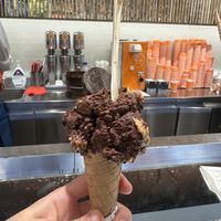 Nocciola Piemonte (vegan cone)  at Venchi in Florence