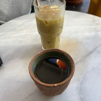 Drinks  at Cicada Coffee Bar in Cambridge