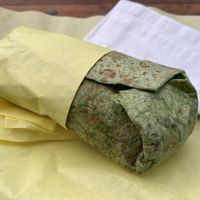 Vegan soyrizo burrito   at Poblano Pepper in Portland