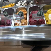 Nicely marked vegan flavors  at Lady Gelato in Freising