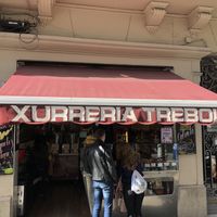 Small store front    at Xurreria Trebol in Barcelona