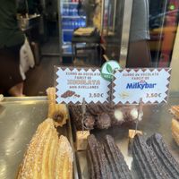 Vegan all chocolate   at Xurreria Trebol in Barcelona