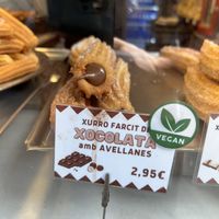 Vegan chocolate   at Xurreria Trebol in Barcelona